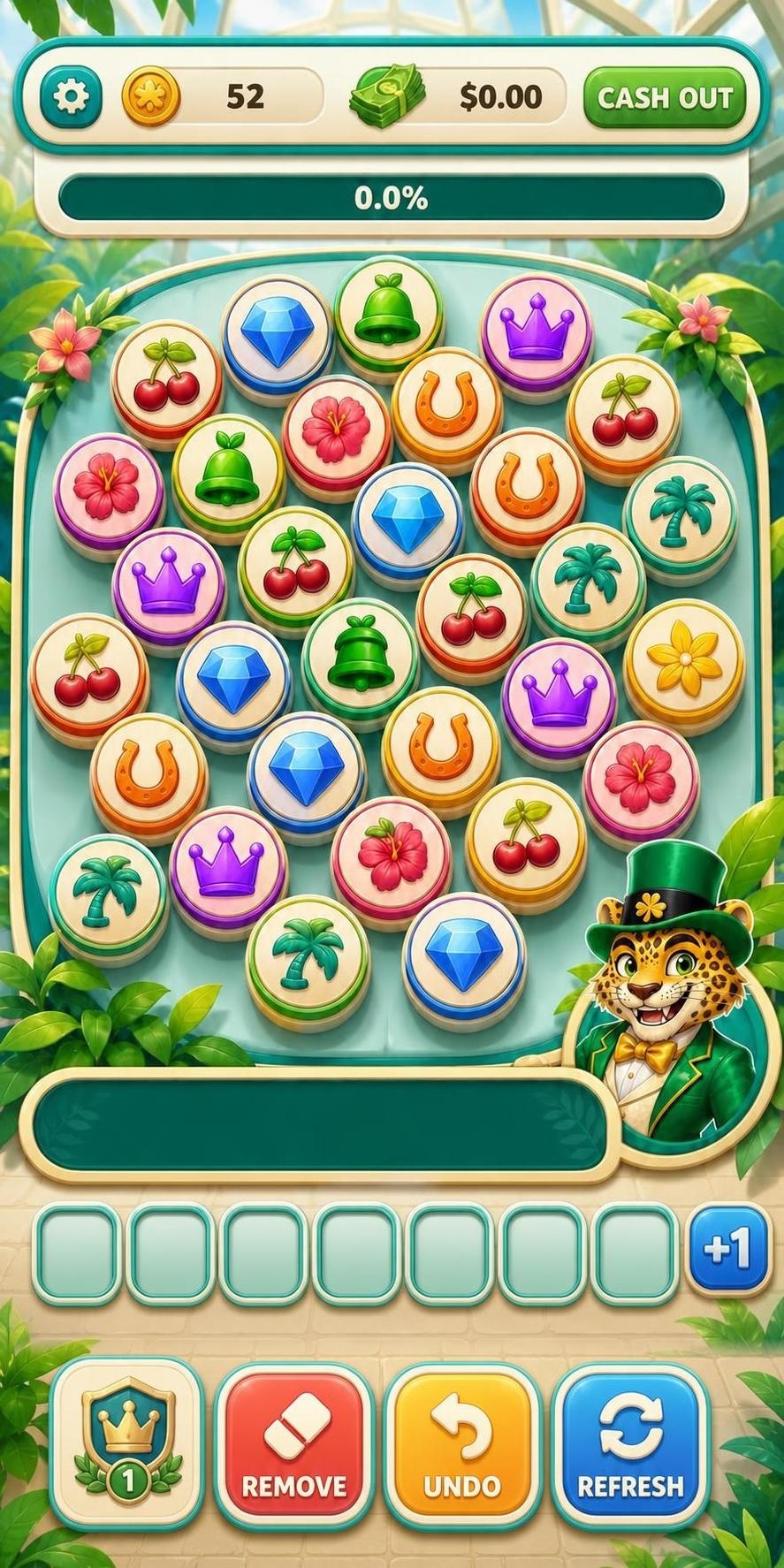 Jaguar Jackpot ball match gameplay UI design